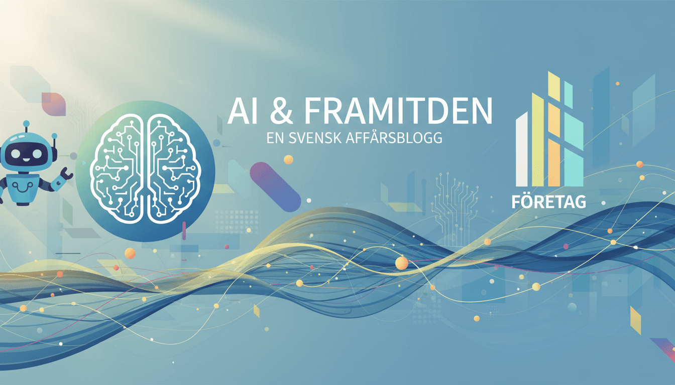 Fem ikoner som representerar olika AI-användningsområden för företag