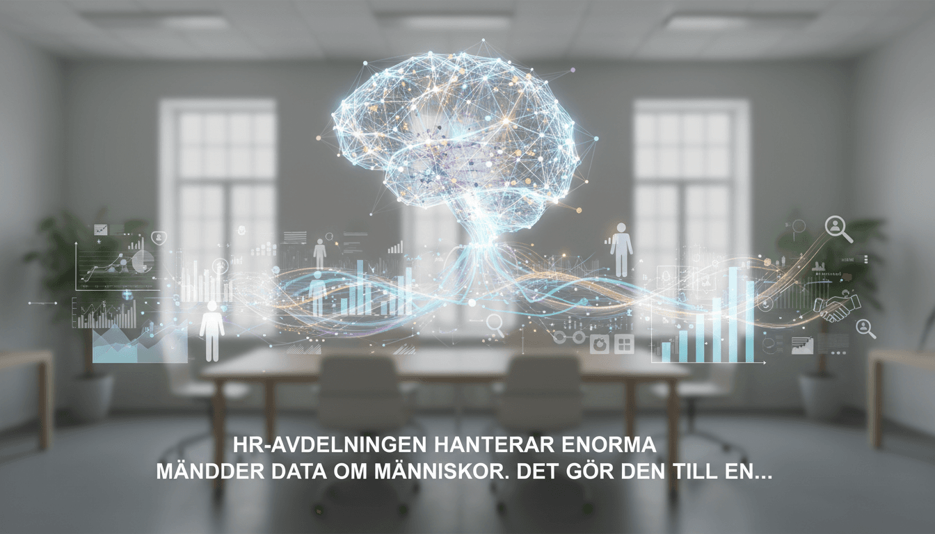 HR-process som visar AI-assisterad rekrytering och onboarding-flöde