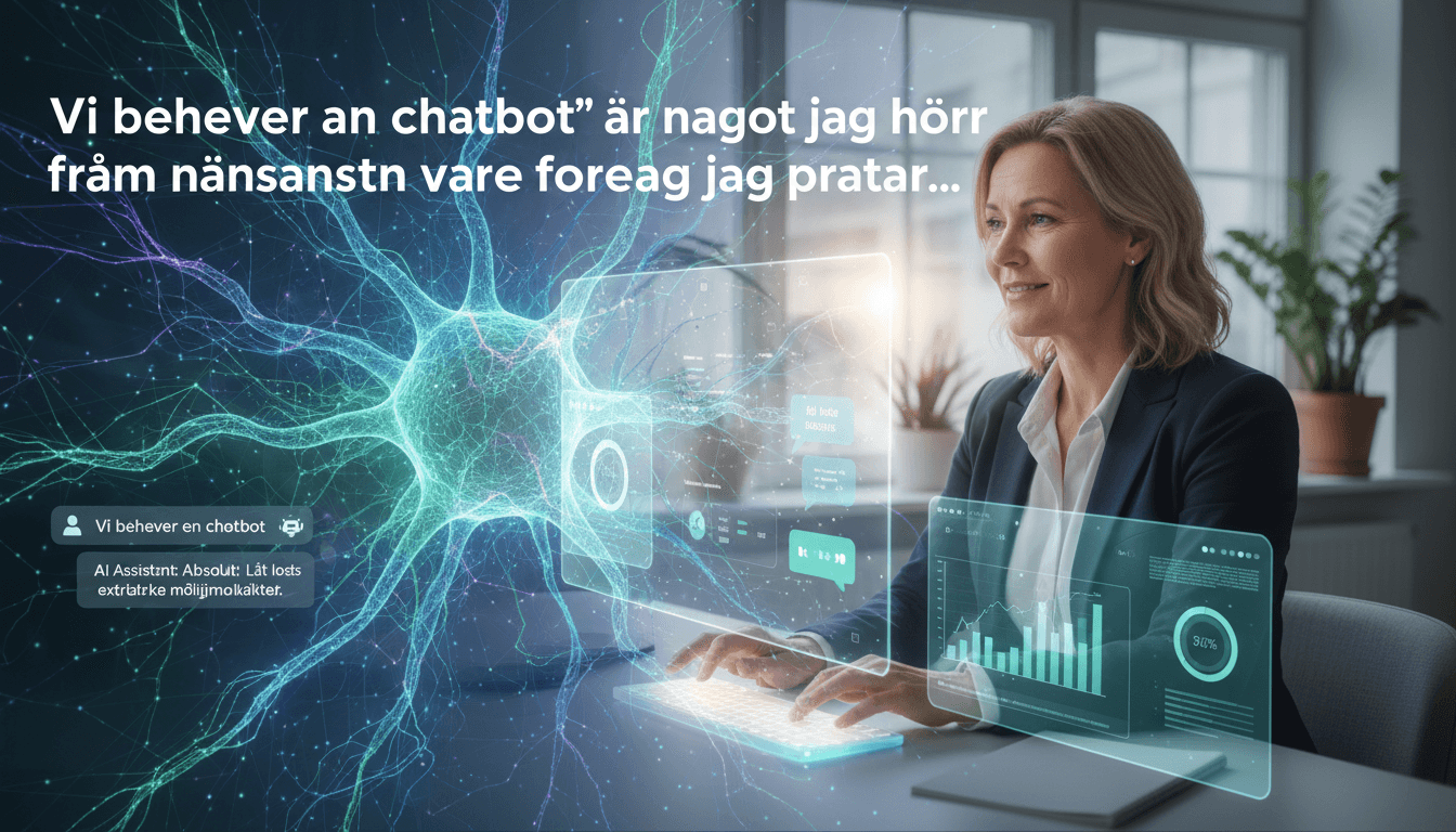 Kundtjänst-chatbot som kommunicerar med kunder i realtid