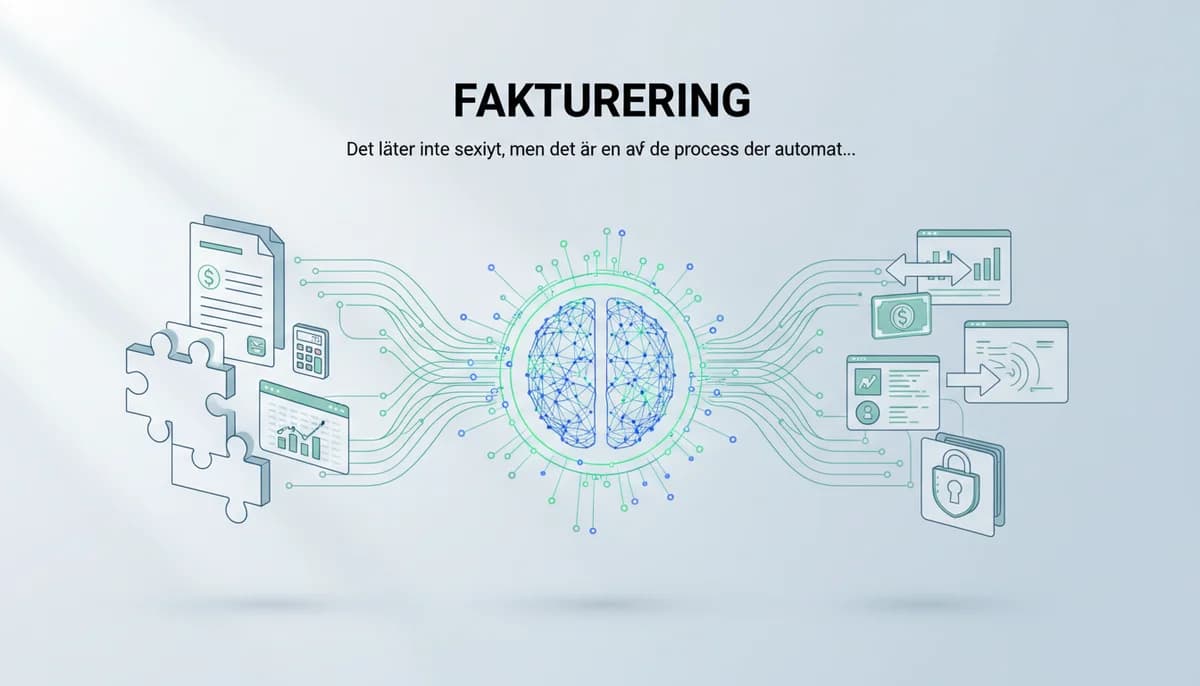 Automatiserat faktureringsflöde med AI som hanterar bokföringsprocessen