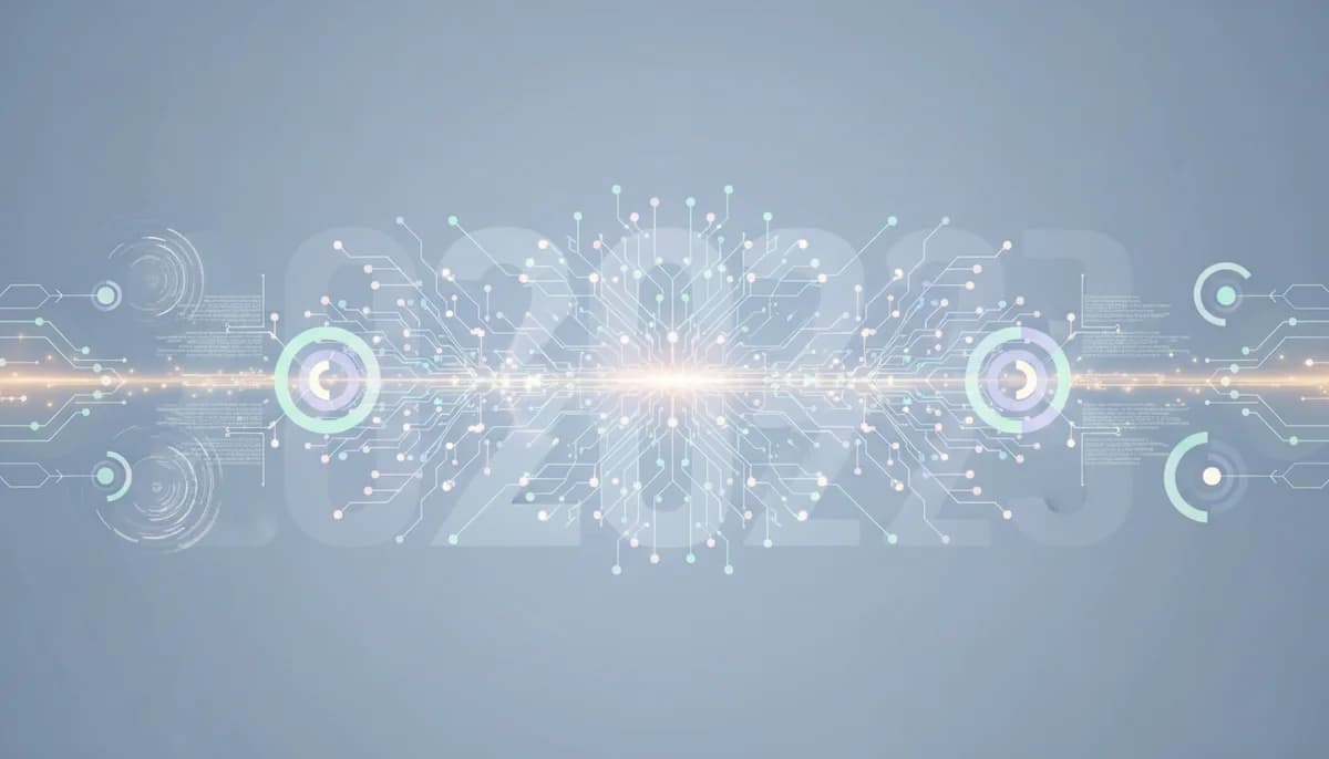 Illustration som visar AI och automation i modern affärsmiljö