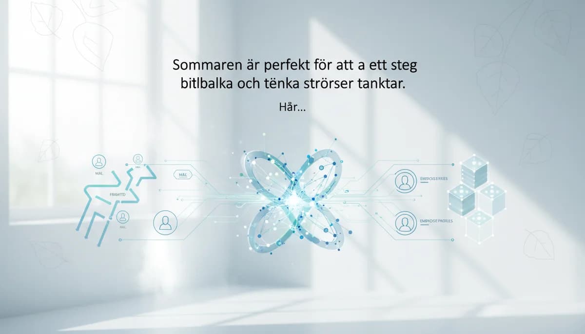 Bokhög med fem rekommenderade AI-böcker för sommarläsning