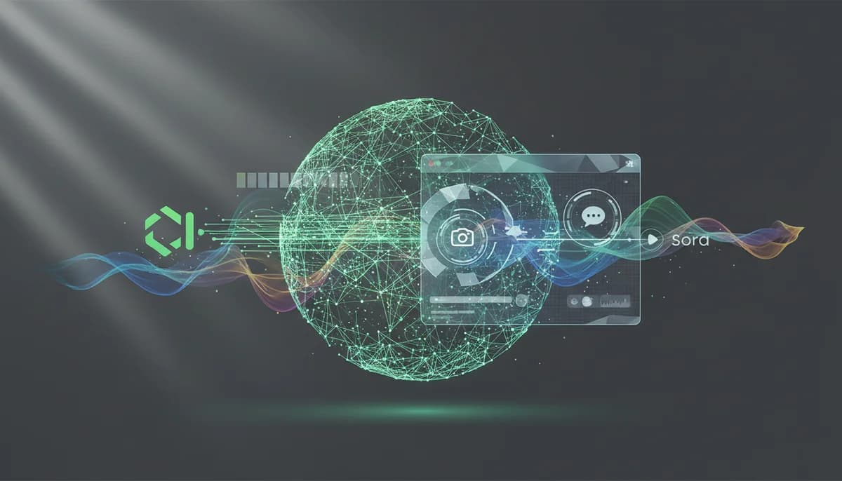 OpenAI Sora som genererar videomaterial för innehållsskapande